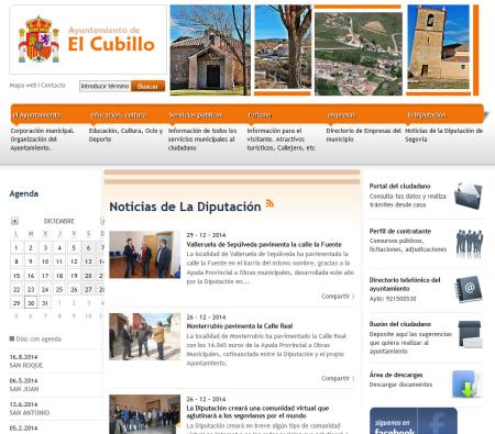 Imagen El Cubillo estrena su sitio digital